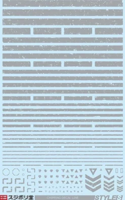 Flash Sale Sujiborido Chipping Decal Line Gray St01-Lin-Gr