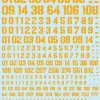 Cheap Sujiborido Chipping Decal Number Orange Yellow St01-Num-Or