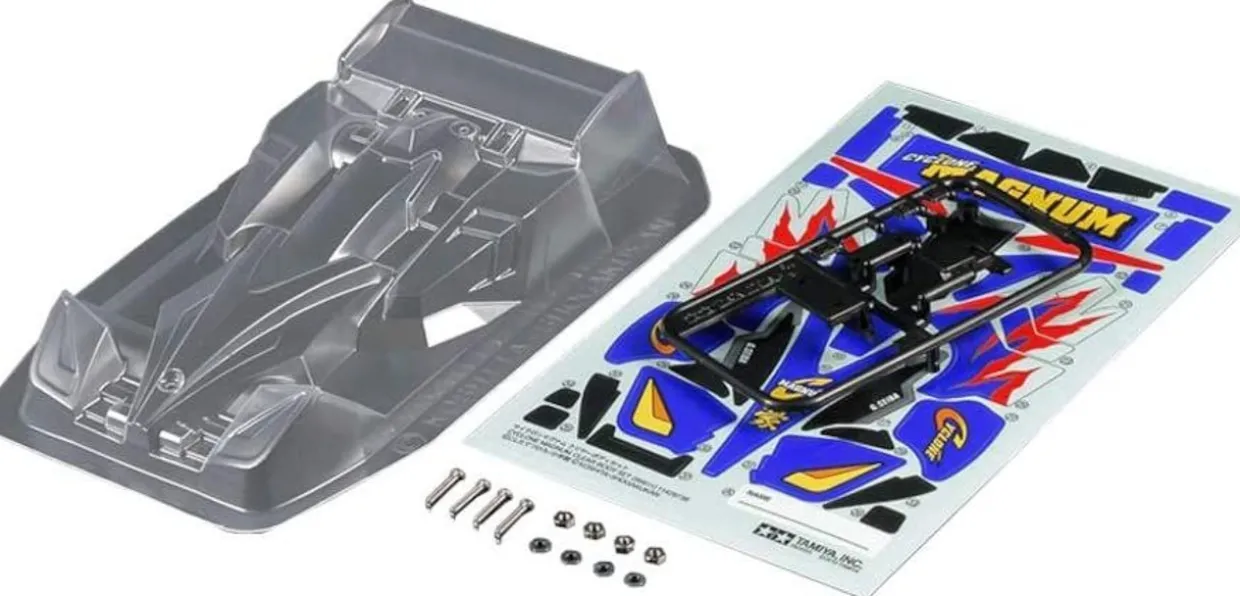 Best Tamiya 95611 Mini 4Wd Cyclone Magnum Clear Body Set