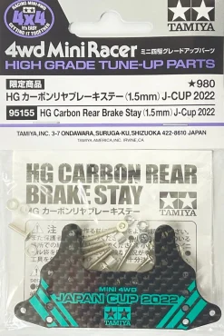 Outlet Tamiya 95155 Mini 4Wd Hg Carbon Rear Brake Stay (1.5Mm) J-Cup 2022