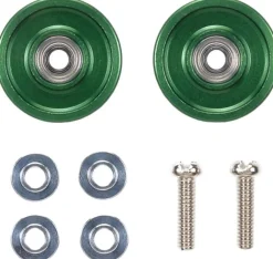 Outlet Tamiya 95612 Mini 4Wd 13Mm Aluminum Ball-Race Rollers (Ringless/Green)