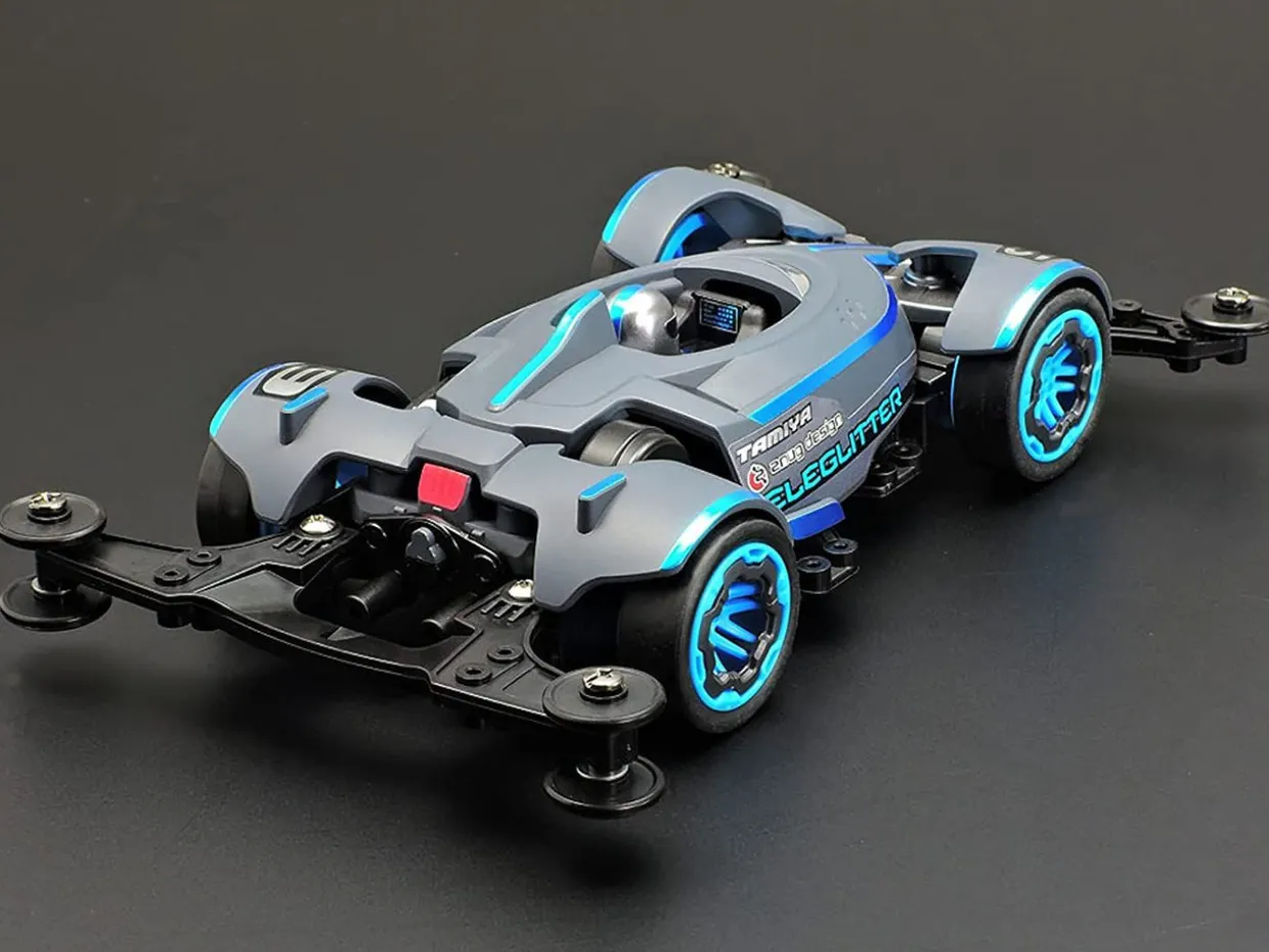 New Tamiya Mini 4Wd 1/32 Eleglitter Vz Chassis