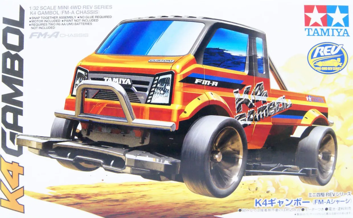 Fashion Tamiya Mini 4Wd 1/32 K4 Gambol Fm-A Chassis