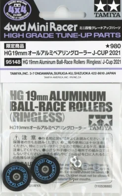 Best Sale Tamiya Mini 4Wd Hg 19Mm Aluminum Ball-Race Rollers J-Cup 2021