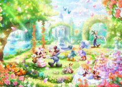 Tenyo D-300-054 Jigsaw Puzzle Disney Mickey & Friends Rose Scented Garden Party (300 Pieces) Flash Sale
