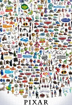 Tenyo D-2000-627 Jigsaw Puzzle Disney Pixar Character / Great Collection (All Characters) (2000 Pieces) Flash Sale