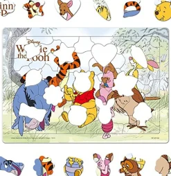 Tenyo Dc60-166 Child Jigsaw Puzzle Disney Winnie The Pooh ''With Forest Friends''(60 Pieces) Fashion