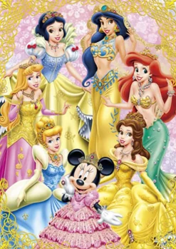 Tenyo Japan Jigsaw Puzzle D-108-705 Disney Princess & Minnie Mouse (108 Pieces) Online