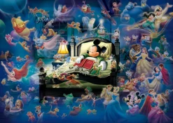 Tenyo Japan Jigsaw Puzzle D108-997 Glow In The Dark Disney Mickey's Dream Fantasy (108 Pieces) Hot