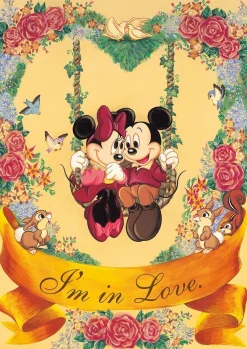 Tenyo Japan Jigsaw Puzzle D-108-813 Disney Mickey & Minnie I'M In Love (108 Pieces) New