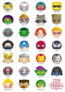 Tenyo Japan Jigsaw Puzzle R200-618 Marvel Tsum Tsum (200 Pieces) Fashion