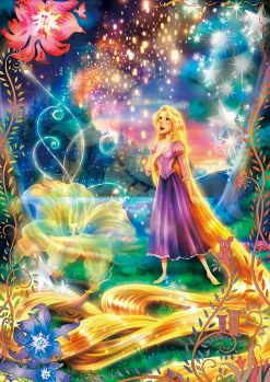 Tenyo Japan Jigsaw Puzzle D108-782 Glows In The Dark Disney Tangled Magical Shining Hair (108 Pieces) New