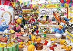 Tenyo Japan Jigsaw Puzzle D-300-216 Disney Mickey Party Goods Shop (300 Pieces) Best
