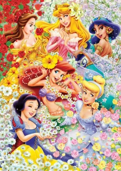 Tenyo Japan Jigsaw Puzzle D-300-203 Disney Princess (300 Pieces) Fashion