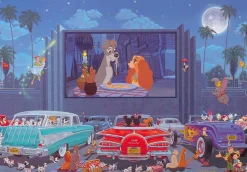 Tenyo Japan Jigsaw Puzzle D1000-058 Manuel Hernandez Disney Night At The Movie (1000 Pieces) Cheap
