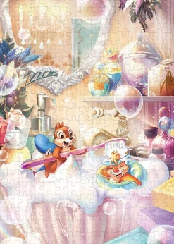 Tenyo Japan Jigsaw Puzzle D300-015 Disney Chip And Dale's Fun Bath Time (300 Pieces) Flash Sale
