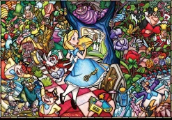 Tenyo Japan Jigsaw Puzzle Dsg-500-473 Alice In Wonderland Story Stained Glass (500 Pieces) Discount