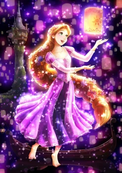 Tenyo Japan Jigsaw Puzzle Dsg266-963 Disney Tangled Rapunzel (266 Pieces) Fashion