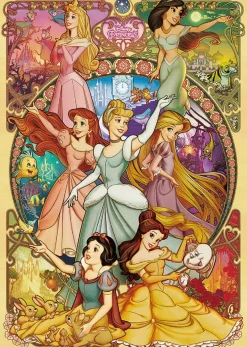 Tenyo Japan Jigsaw Puzzle D500-657 Disney Beautiful Princesses (500 Pieces) Store