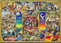 Tenyo Japan Jigsaw Puzzle D-108-876 Disney All Characters (108 Pieces) Best