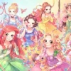 Tenyo Japan Jigsaw Puzzle D-500-450 Disney Purely Princess (500 Pieces) Hot