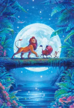 Tenyo Japan Jigsaw Puzzle D1000-047 Disney Lion King Moon Light Hakuna Matata (1000 Pieces) Cheap