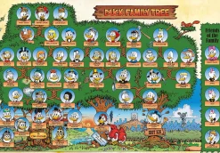 Tenyo Japan Jigsaw Puzzle D-1000-044 Disney Donald Duck Family Tree (1000 Pieces) New