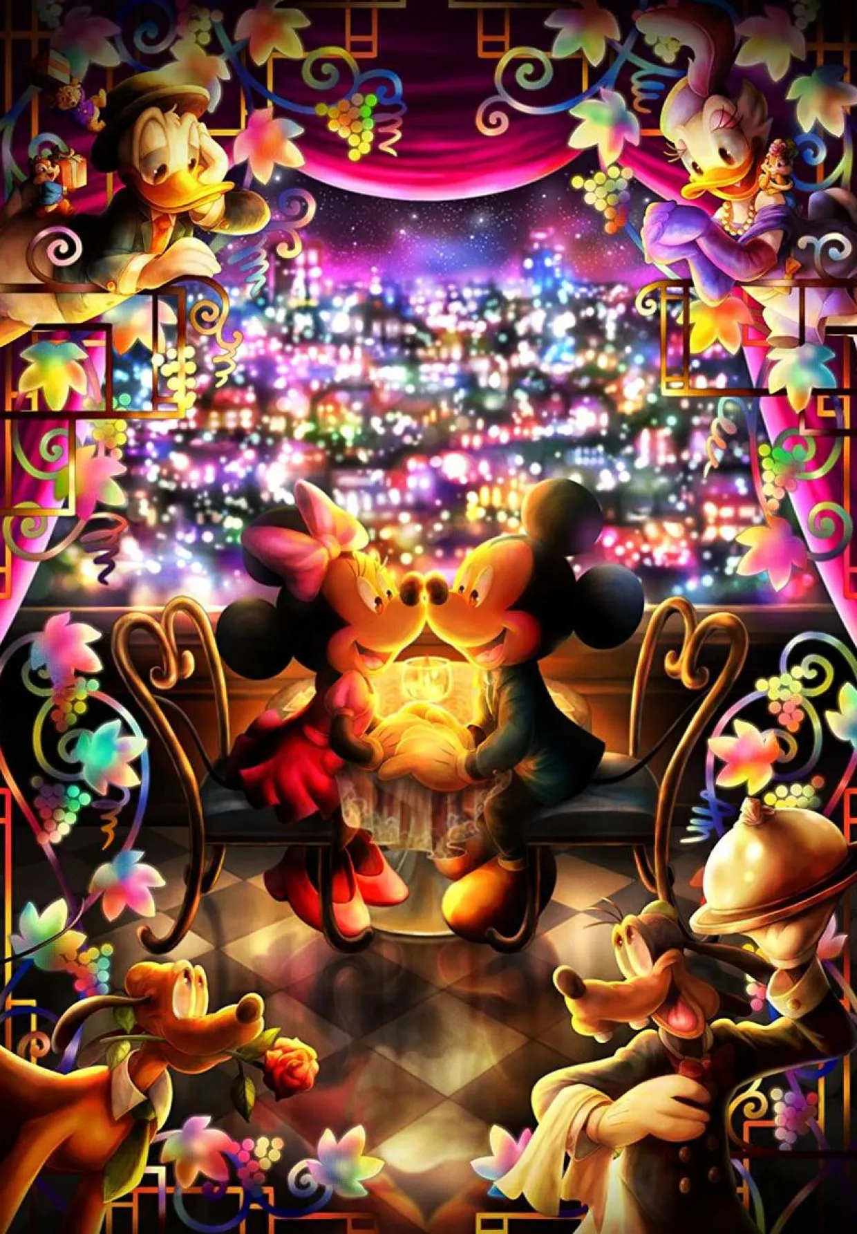 Tenyo Japan Jigsaw Puzzle Dpg-500-217 Disney Mickey Minnie Special Time (500 S-Pieces) Discount