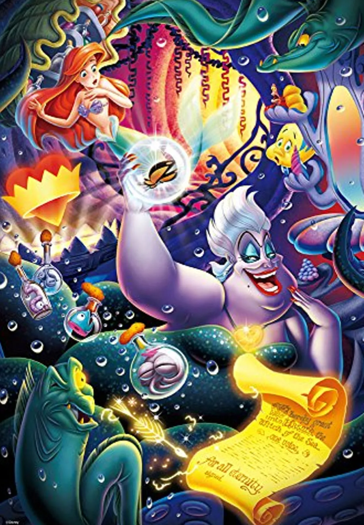 Tenyo Japan Jigsaw Puzzle Dpg-500-215 Disney Little Mermaid Ursula (500 S-Pieces) Outlet