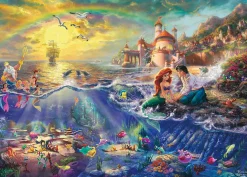 Tenyo Japan Jigsaw Puzzle D-2000-626 Glow In The Dark Thomas Kinkade Disney The Little Mermaid (2000 Pieces) Flash Sale