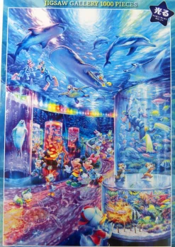 Tenyo Japan Jigsaw Puzzle D1000-029 Glows In The Dark Disney Night Aquarium (1000 Pieces) Hot