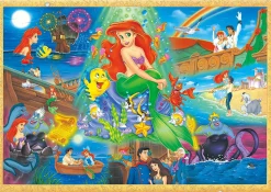 Tenyo Japan Jigsaw Puzzle Dw1000-480 Disney The Little Mermaid Deep Love Under The Sea (1000 S-Pieces) Sale
