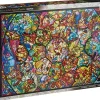 Tenyo Japan Jigsaw Puzzle Ds1000-764 Disney All Star Stained Glass (1000 Pieces) Outlet