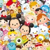 Tenyo Japan Jigsaw Puzzle D1000-462 Disney Tsum Tsum (1000 Pieces) Fashion