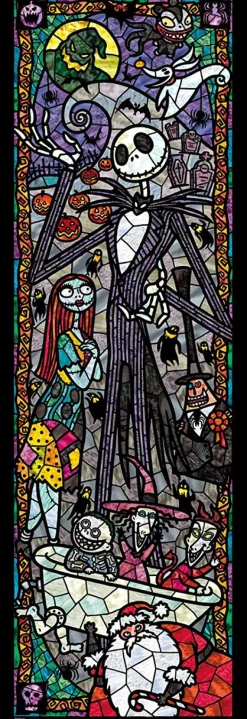 Tenyo Japan Jigsaw Puzzle Dsg456-723 Disney Nightmare Before Christmas Stained Glass (456 Pieces) Clearance