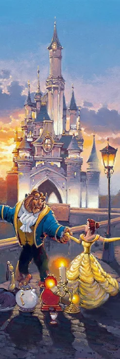 Tenyo Japan Jigsaw Puzzle Dsg456-709 Disney Beauty And The Beast Sunset Waltz (456 Pieces) Fashion