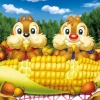Tenyo Japan Jigsaw Puzzle Dsg-266-732 Disney Chip 'N Dale Lunch Time(266 Pieces) Cheap