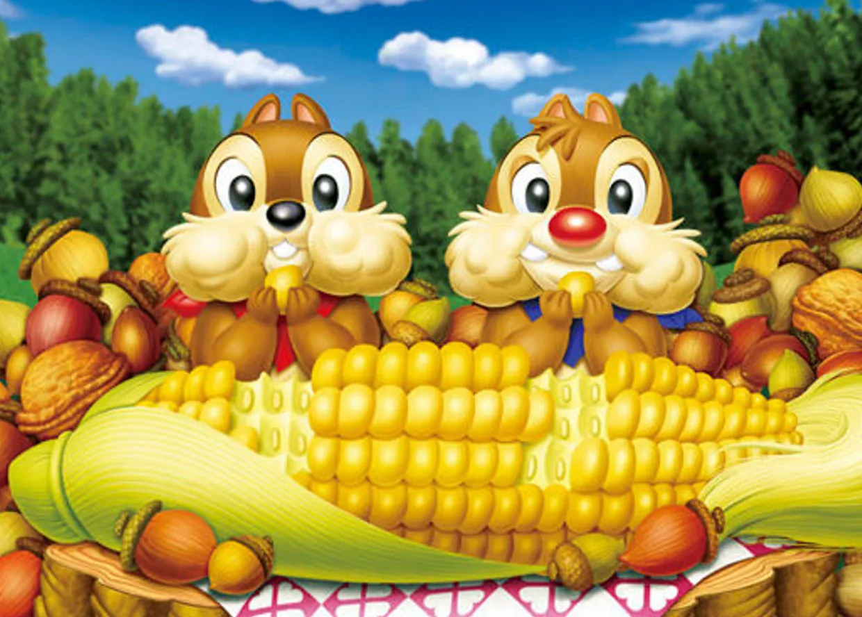 Tenyo Japan Jigsaw Puzzle Dsg-266-732 Disney Chip 'N Dale Lunch Time(266 Pieces) Cheap