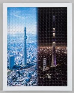 Tenyo Japan Jigsaw Puzzle Tj-520-615 Tokyo Sky Tree Self-Portrait Puzzle (520 Pieces) Cheap