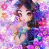 Tenyo Japan Pure White Jigsaw Puzzle Dpg266-577 Disney Aladdin Jasmine Glamorous Eyes (266 Pieces) Fashion