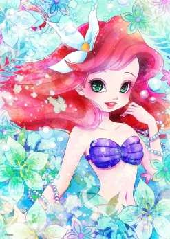 Tenyo Japan Pure White Jigsaw Puzzle Dpg266-578 Disney Little Mermaid Ariel Cute Eyes (266 Pieces) Discount