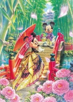 Tenyo Japan Pure White Jigsaw Puzzle Dpg-266-572 Disney Mickey & Minnie Wedding (266 Pieces) Hot