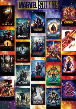 Tenyo Jigsaw Puzzle Marvel Studios Movie Poster Collection (1000 Pieces) New