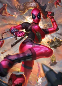 Tenyo Rpg-1000-635 Jigsaw Puzzle Marvel Lady Deadpool (1000 S-Pieces) Store