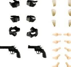 Cheap Tomytec Military Series 1/12 Little Armory Laop13 Sousai Shojo Teien Tactical Glove 2 Revolver Set (Black) Plastic Model