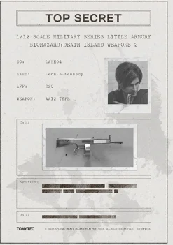 Shop Tomytec Military Series 1/12 Little Armory Resident Evil: Death Island Weapons Type 1 Leon S. Kennedy Plastic Model