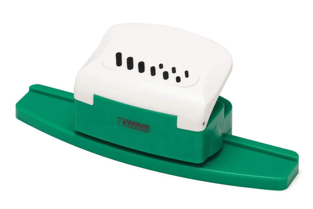 Fashion Wave Hg Detail Hole Punch Sharp Oval