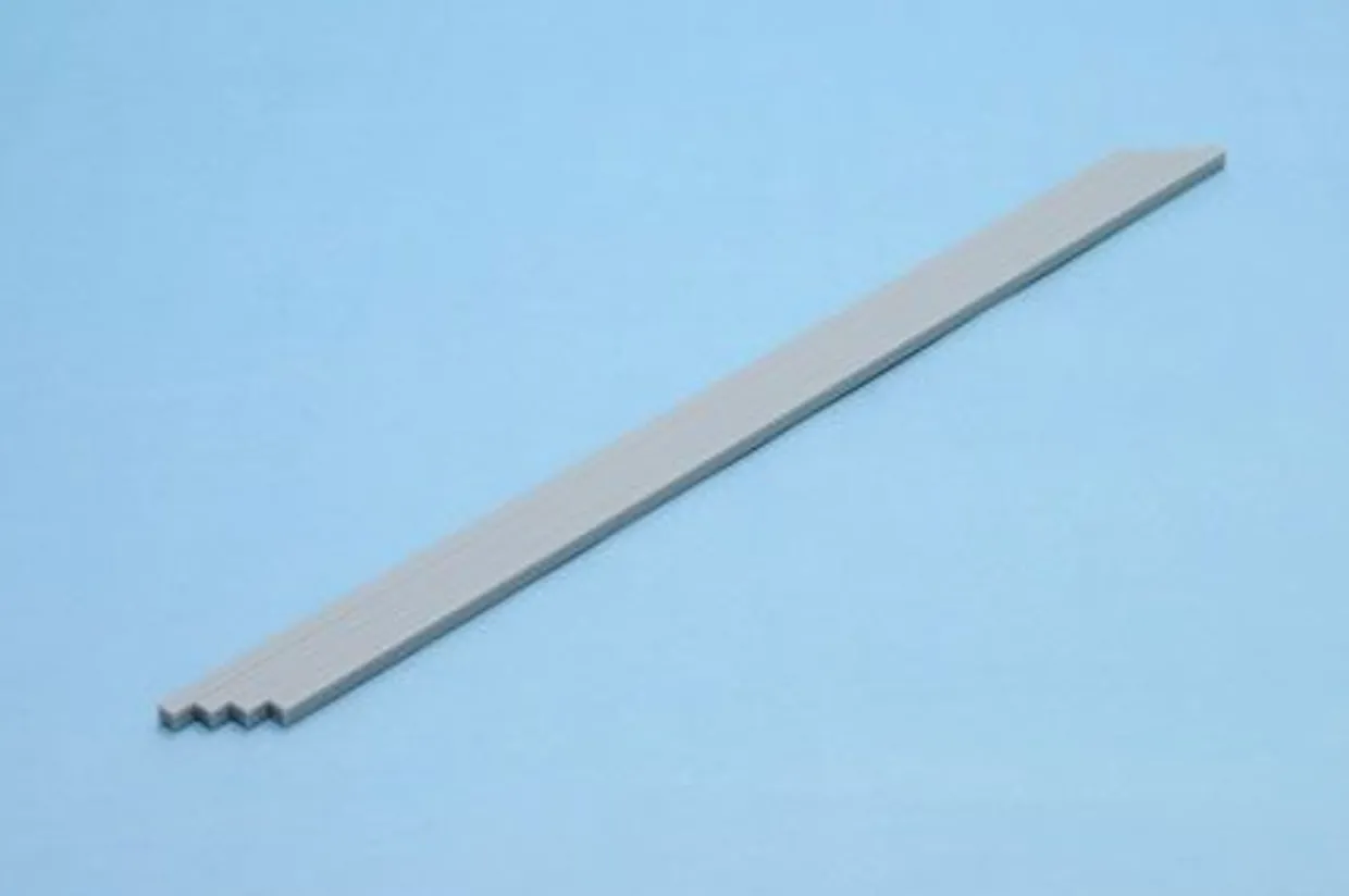 Cheap Wave Pla Material Square Stick (Gray) 4.0Mm X4 Set