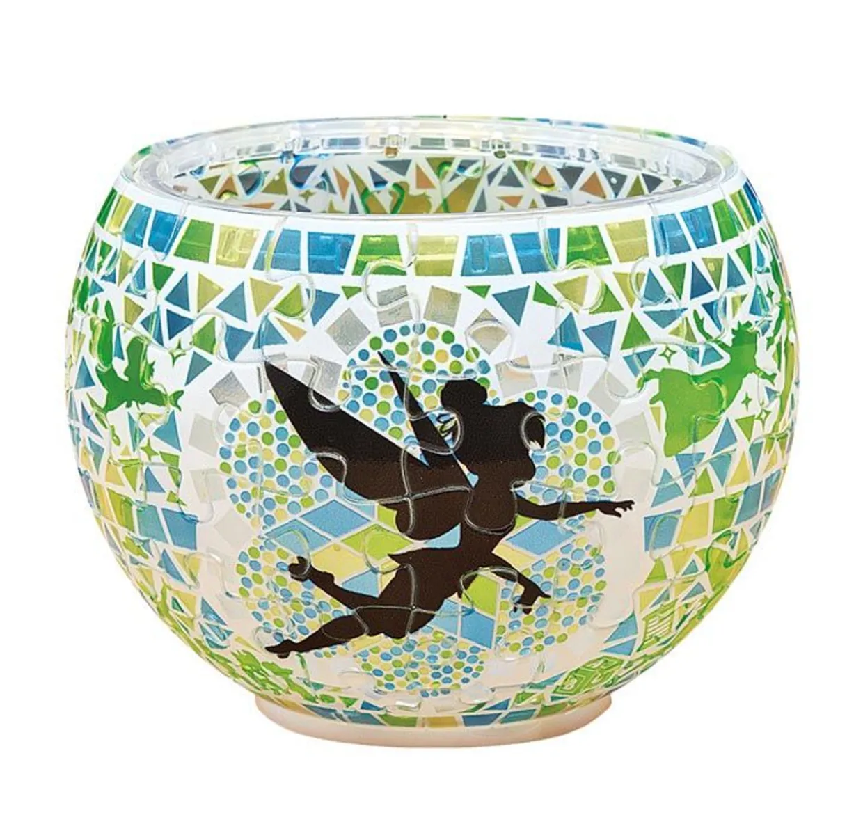 Yanoman 2201-63 3D Led Lamp Shade Puzzle Disney Tinker Bell Peter Pan Glass Mosaic Pattern (80 Pieces) Cheap