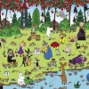 Yanoman 10-1368 Jigsaw Puzzle Forest's Harvest Moomin (1000 Pieces) Flash Sale